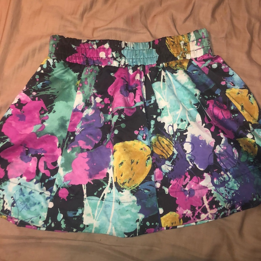 Multicolored artistic skirt